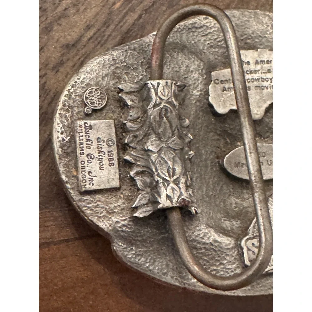 Vintage‎ 1988 Siskiyou Belt Buckle American Trucker 20th Century Cowboy